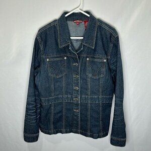 Point Zero jeans jacket sz 13
